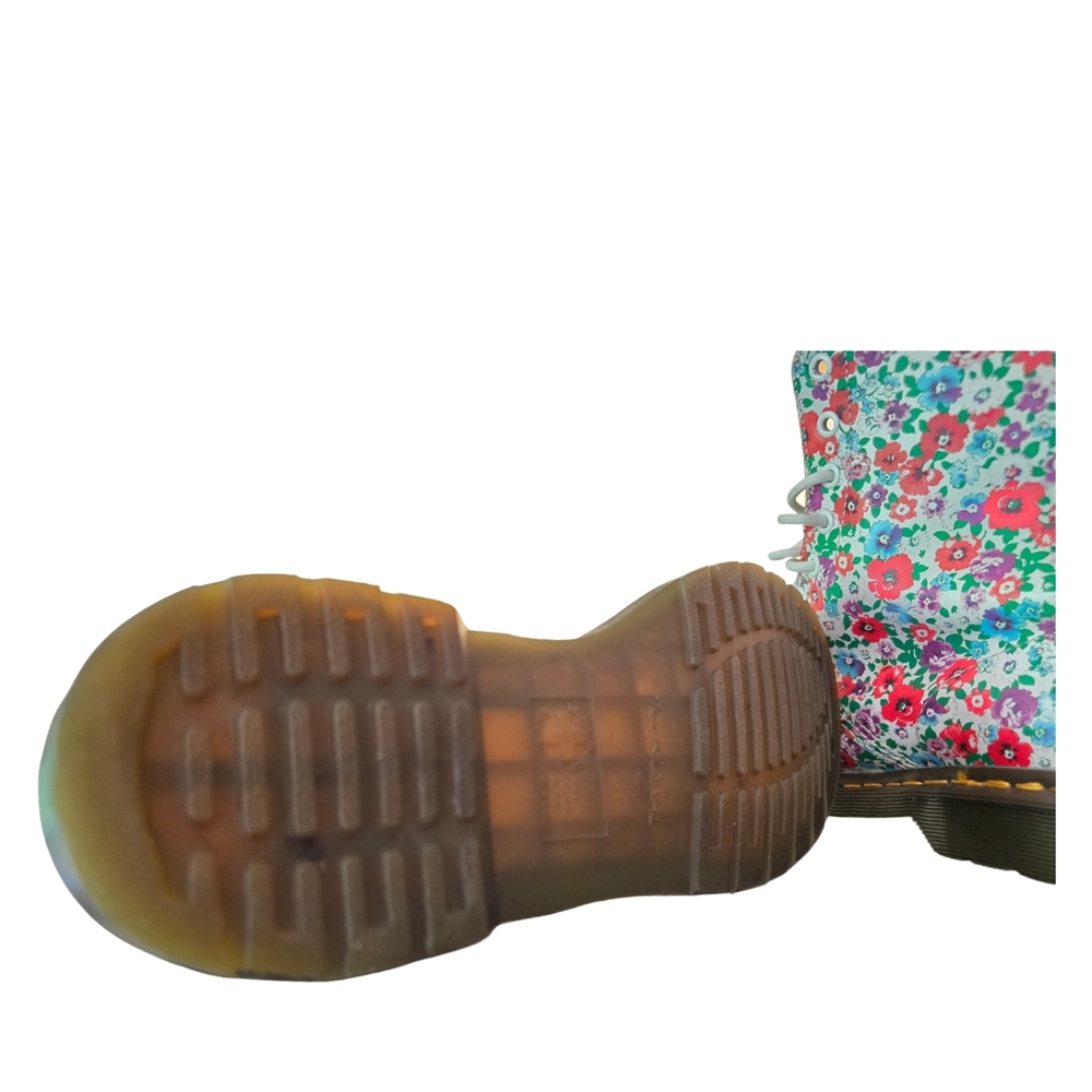 Dr. Martens 1460 Pascal Floral Wild Poppy Women’s Combat Boots – Size 10 - Picture 3 of 7